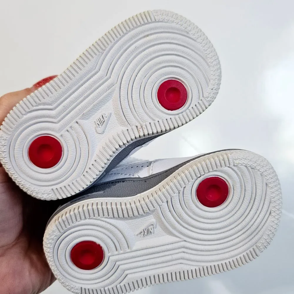 Nike Air Jordan Fusion 6 5/8th White Varsity Red 343098-161 Baby Shoe 3C~SH253.1